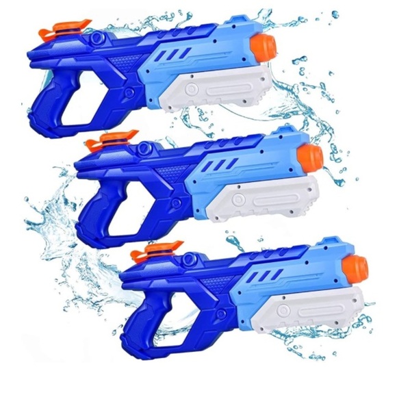 Quanquer 3 Pack Water Guns 600CC Squirt Water Toy Gun Super Blaster Soaker - Picture 1 of 8